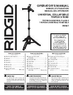 RIDGID R9937 Operator'S Manual preview