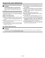 Preview for 2 page of RIDGID R9937 Operator'S Manual