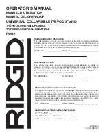 Предварительный просмотр 16 страницы RIDGID R9937 Operator'S Manual