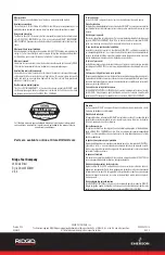 Предварительный просмотр 52 страницы RIDGID RB-1825 Operator'S Manual