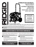 Preview for 1 page of RIDGID RD6800 Series Operator'S Manual