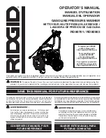 RIDGID RD80701 Operator'S Manual предпросмотр