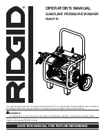 Preview for 1 page of RIDGID RD80770 Operator'S Manual