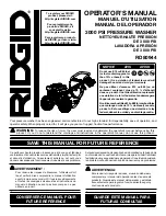 Preview for 1 page of RIDGID RD80944 Operator'S Manual