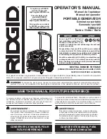 RIDGID RD903612 Series Operator'S Manual preview