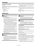 Preview for 18 page of RIDGID RD903612 Series Operator'S Manual