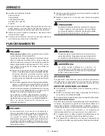 Предварительный просмотр 62 страницы RIDGID RD905712B Operator'S Manual