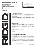 Предварительный просмотр 74 страницы RIDGID RD905712B Operator'S Manual