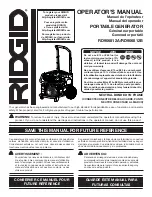 RIDGID RD906812A Operator'S Manual предпросмотр