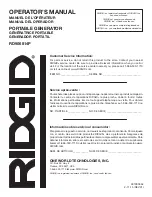 Предварительный просмотр 70 страницы RIDGID RD906814P Operator'S Manual