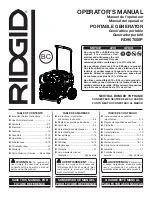 RIDGID RD907000P Operator'S Manual preview