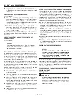 Preview for 69 page of RIDGID RD907500P Operator'S Manual