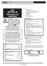 Предварительный просмотр 42 страницы RIDGID RP 210-B Manual