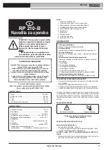 Предварительный просмотр 63 страницы RIDGID RP 210-B Manual