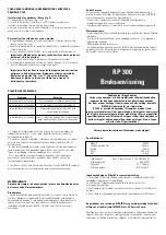 Предварительный просмотр 8 страницы RIDGID RP 300 Operating Instructions Manual