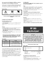 Предварительный просмотр 11 страницы RIDGID RP 300 Operating Instructions Manual