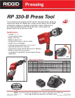RIDGID RP 330-B Specifications preview