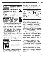 Preview for 19 page of RIDGID RSM3300 Operating Instructions And Parts Manual