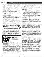 Preview for 22 page of RIDGID RSM3300 Operating Instructions And Parts Manual