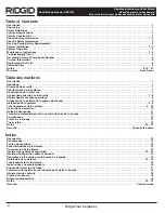 Preview for 2 page of RIDGID RSS-1000 Operating Instructions And Parts Manual