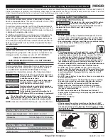 Preview for 3 page of RIDGID RSS-1000 Operating Instructions And Parts Manual