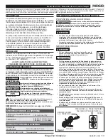 Preview for 9 page of RIDGID RSS-1000 Operating Instructions And Parts Manual