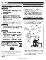 Предварительный просмотр 10 страницы RIDGID RSS-1000 Operating Instructions And Parts Manual