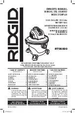 RIDGID RT06000 Owner'S Manual preview