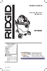 RIDGID RT12000 Owner'S Manual предпросмотр