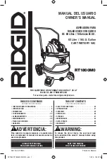 RIDGID RT1800M Owner'S Manual предпросмотр