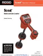 Preview for 1 page of RIDGID Scout Operator'S Manual