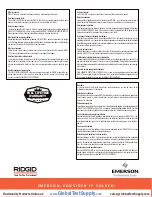 Preview for 66 page of RIDGID Scout Operator'S Manual