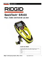 Preview for 3 page of RIDGID SeekTech SR-60 Operator'S Manual