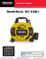 RIDGID SeekTech ST-33Q Operator'S Manual предпросмотр