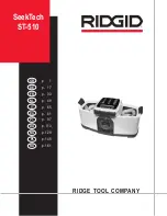 RIDGID SeekTech ST-510 Operating Instructions Manual предпросмотр