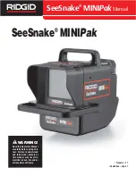 RIDGID SeeSnake MINIPak Manual preview