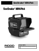 Preview for 3 page of RIDGID SeeSnake MINIPak Manual