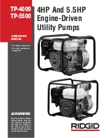 RIDGID TP-4000 Operator'S Manual preview