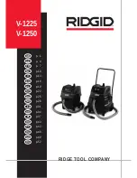 RIDGID V-1225 Operating Instructions Manual preview