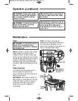 Preview for 12 page of RIDGID VAC11000 Owner'S Manual