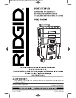 Preview for 37 page of RIDGID VAC11000 Owner'S Manual