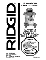 Предварительный просмотр 17 страницы RIDGID WD0600 Owner'S Manual