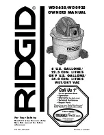 RIDGID WD0620 Owner'S Manual предпросмотр