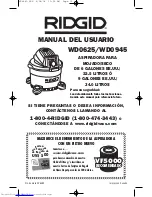 Предварительный просмотр 15 страницы RIDGID WD0625 Owner'S Manual