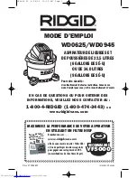 Предварительный просмотр 29 страницы RIDGID WD0625 Owner'S Manual