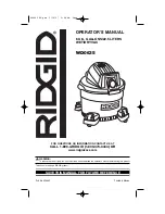 RIDGID WD0635 Operator'S Manual предпросмотр