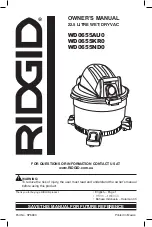 RIDGID WD0655AU0 Owner'S Manual preview