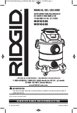 Предварительный просмотр 17 страницы RIDGID WD10500 Owner'S Manual