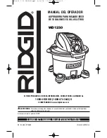 Предварительный просмотр 15 страницы RIDGID WD1250 Operator'S Manual