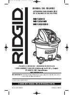 Предварительный просмотр 17 страницы RIDGID WD12500 Owner'S Manual